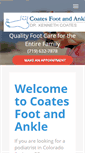 Mobile Screenshot of coatesfootandankle.com